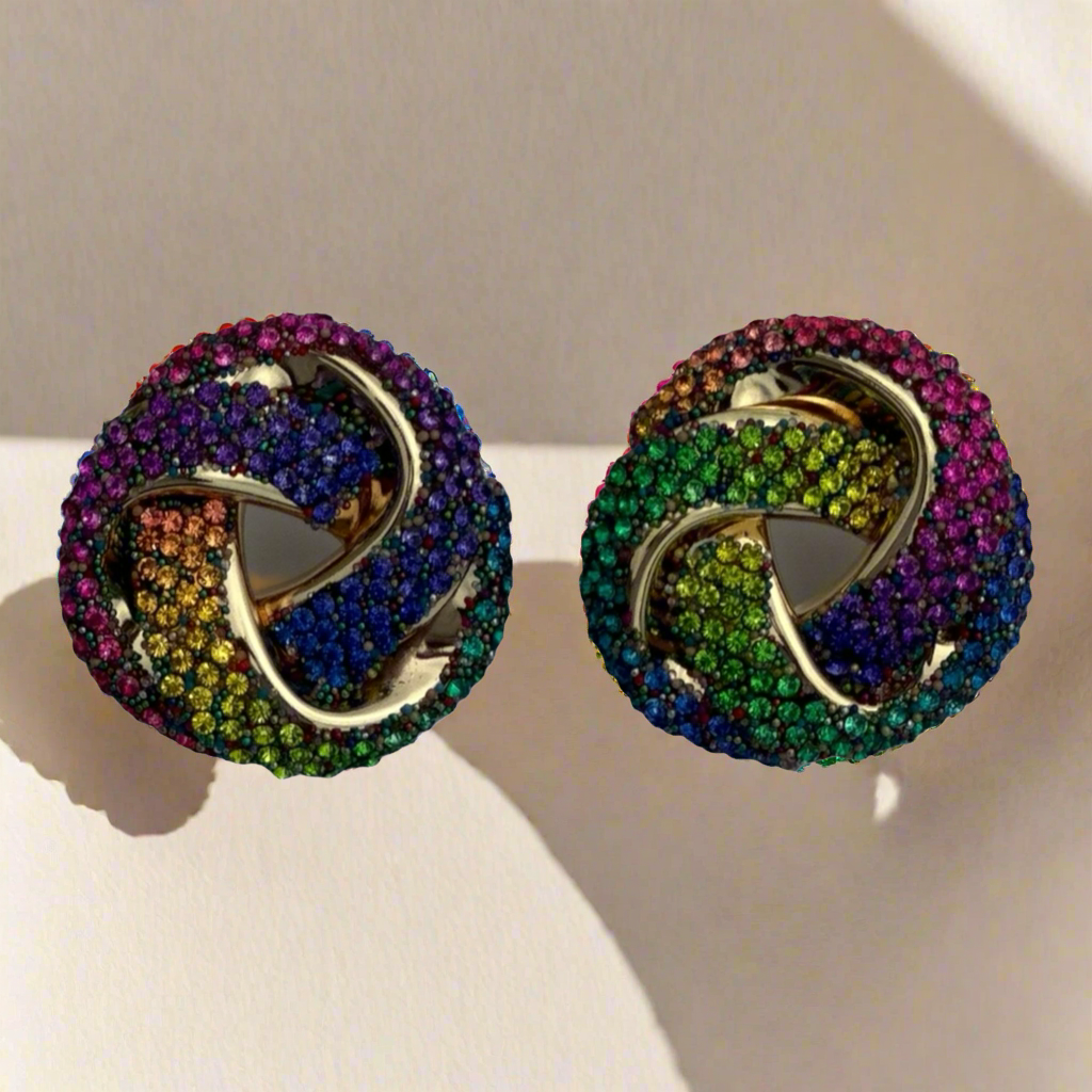 Shea Multicolor Rhinestone Earrings