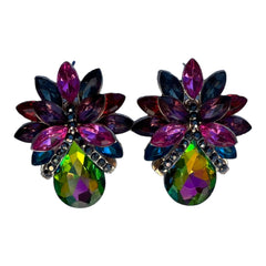 Lady Bug Multicolor Stud Earrings