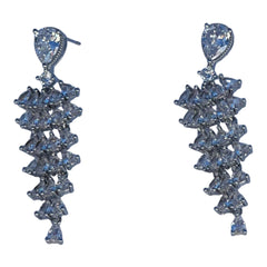 Triana 2 in Silver Chandelier Earrings