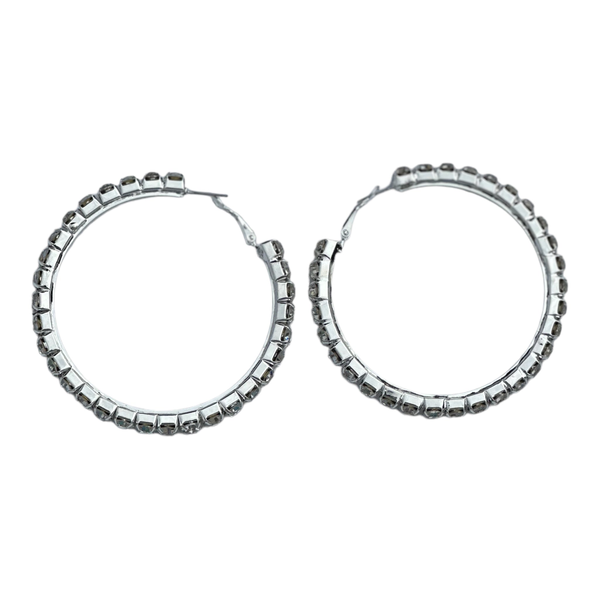 Small Crystal Hoop Earrings