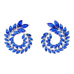 Spiral Leaves Stud Earrings