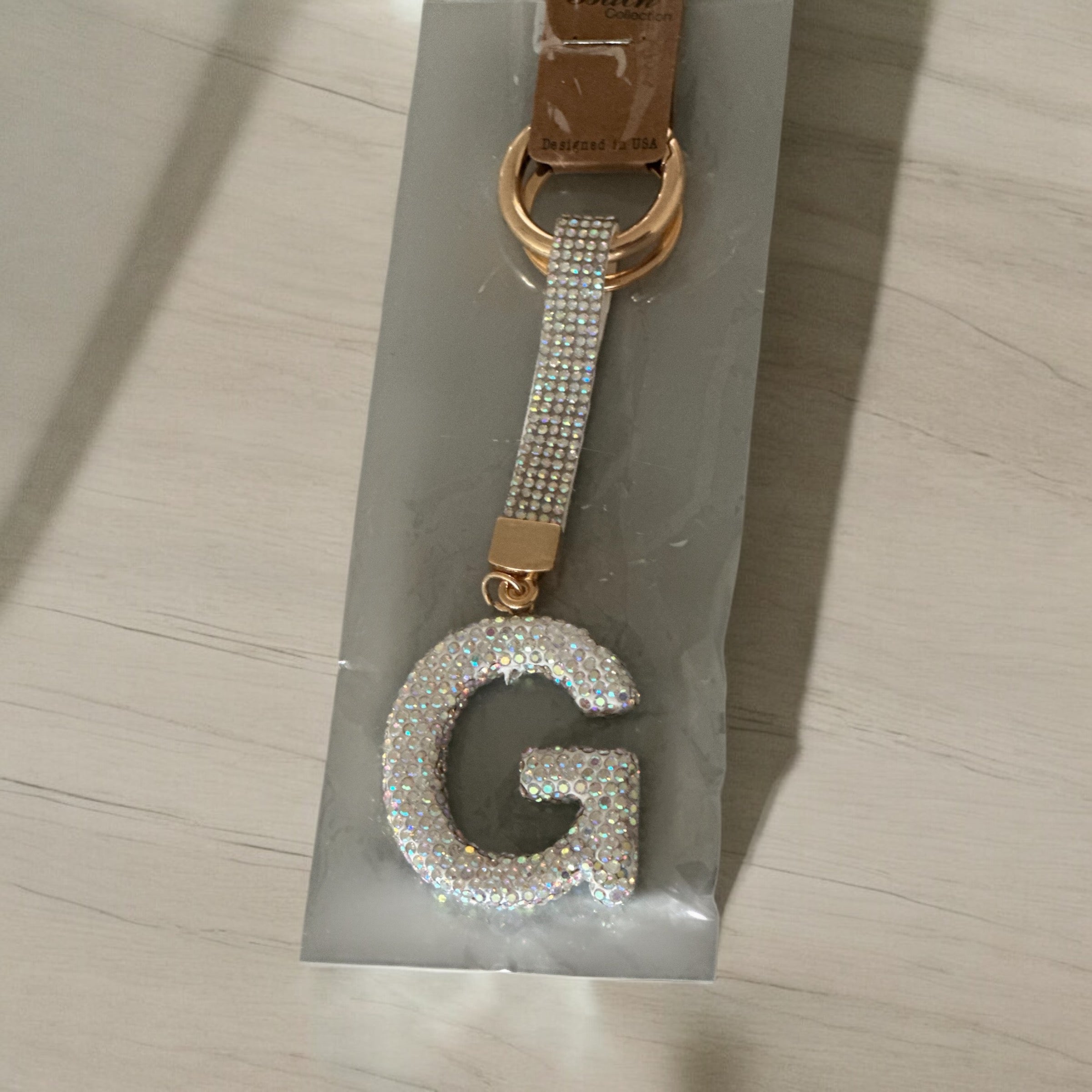 Sparkle Letter Keychains